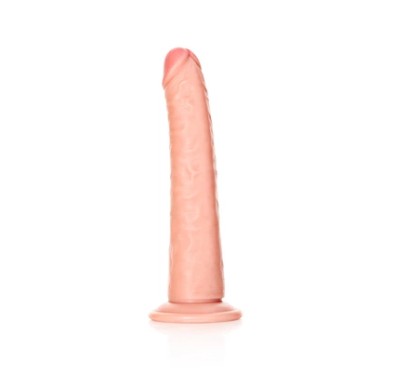 RealRock - Cienkie realistyczne dildo z przyssawką 20,5 cm